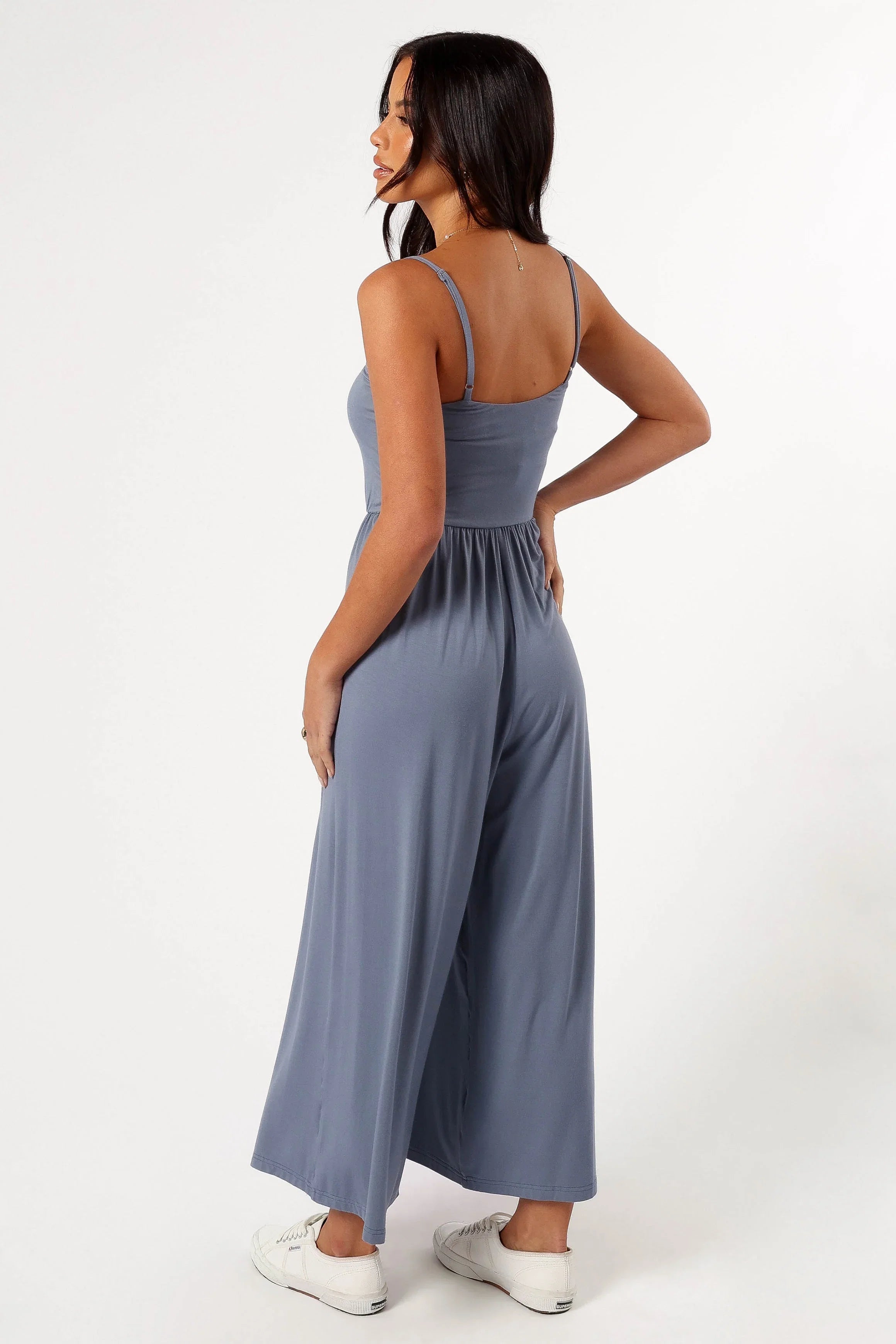 Kameron Knit Jumpsuit Dusty Blue