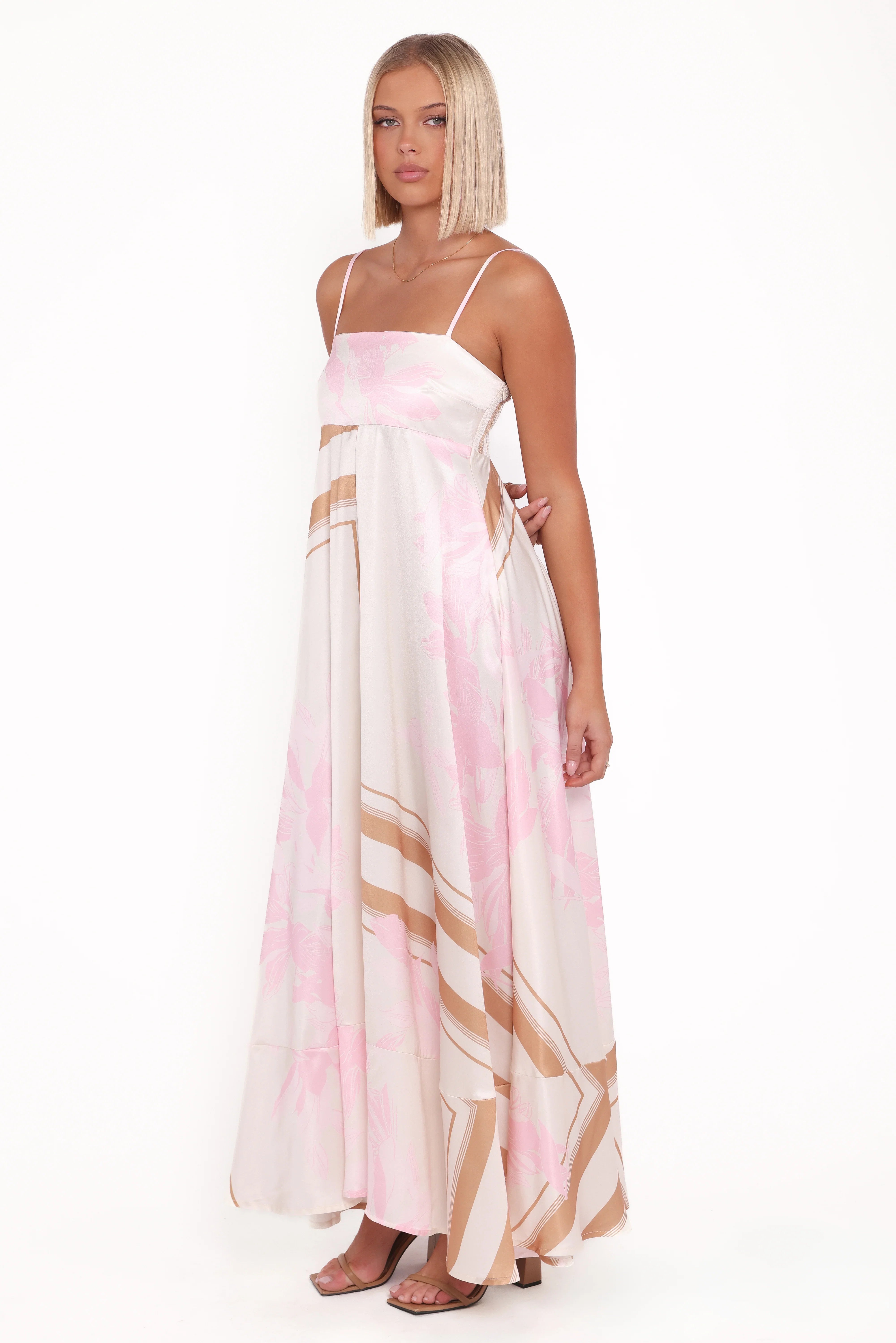 Elanor Maxi Dress Pink Print