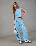 Off Scene Surplice Hem Top