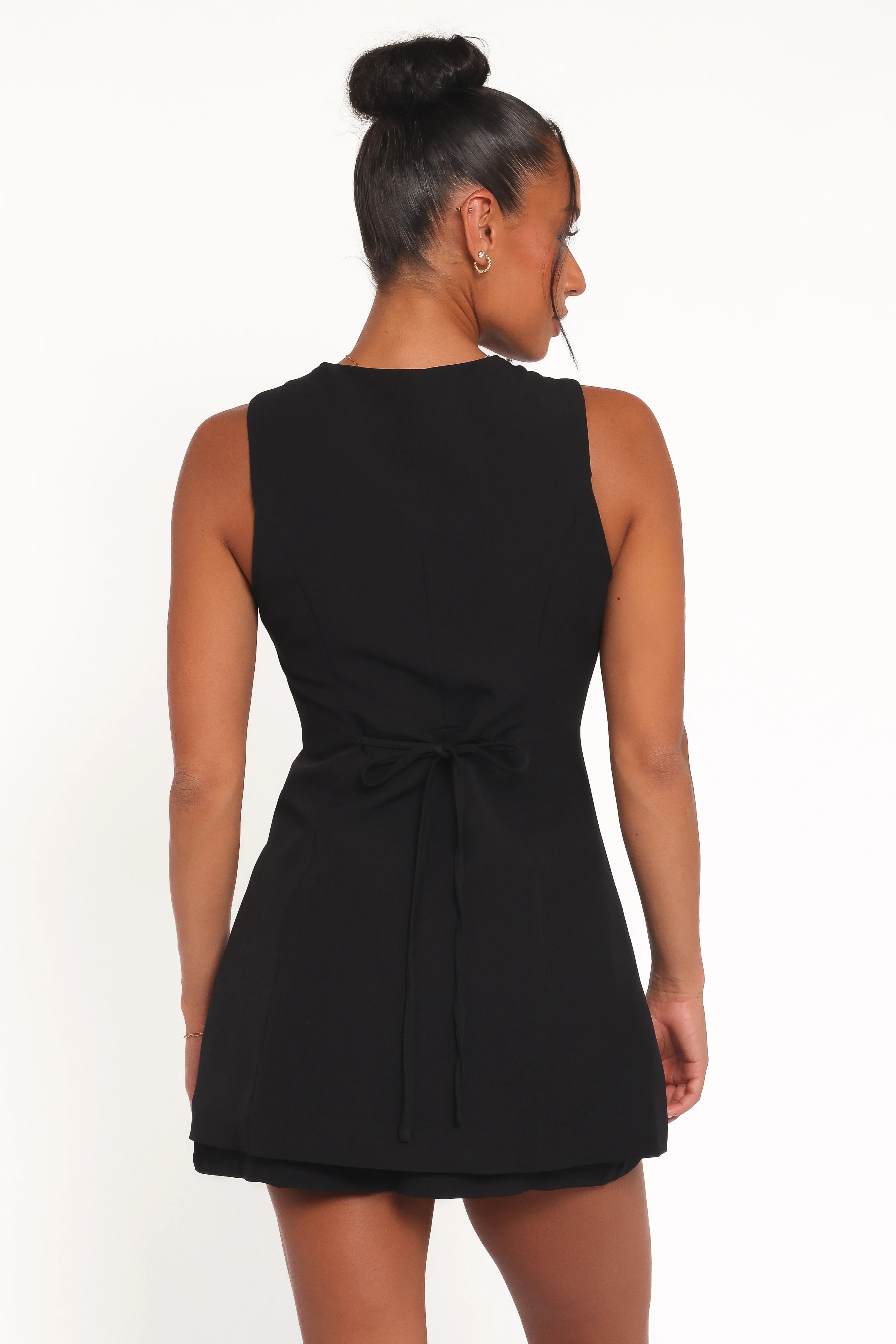 Amanda Vest Top Black