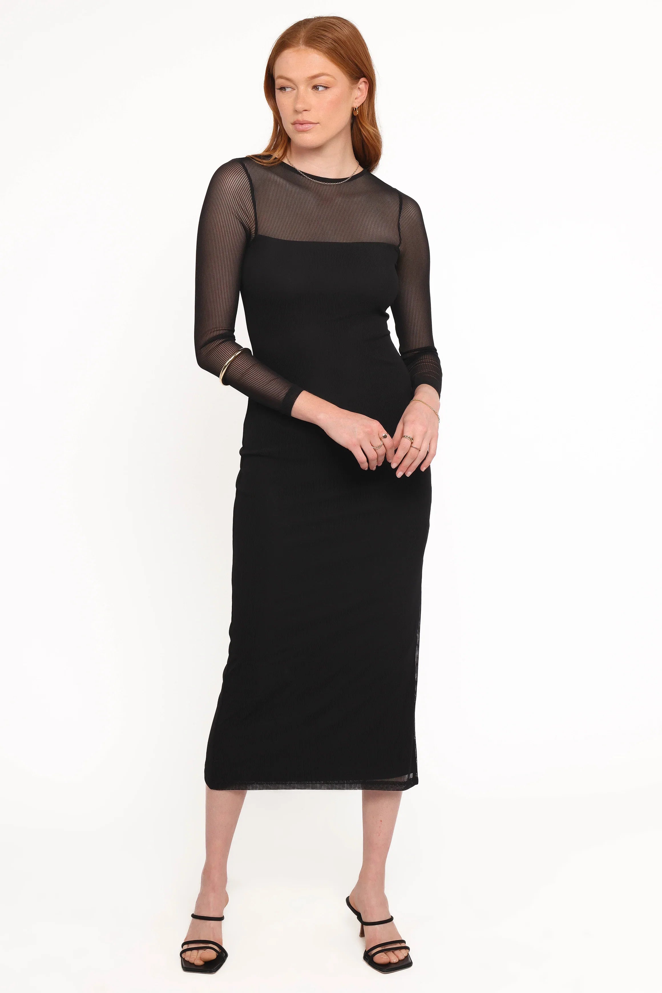 Famille Midi Dress Black