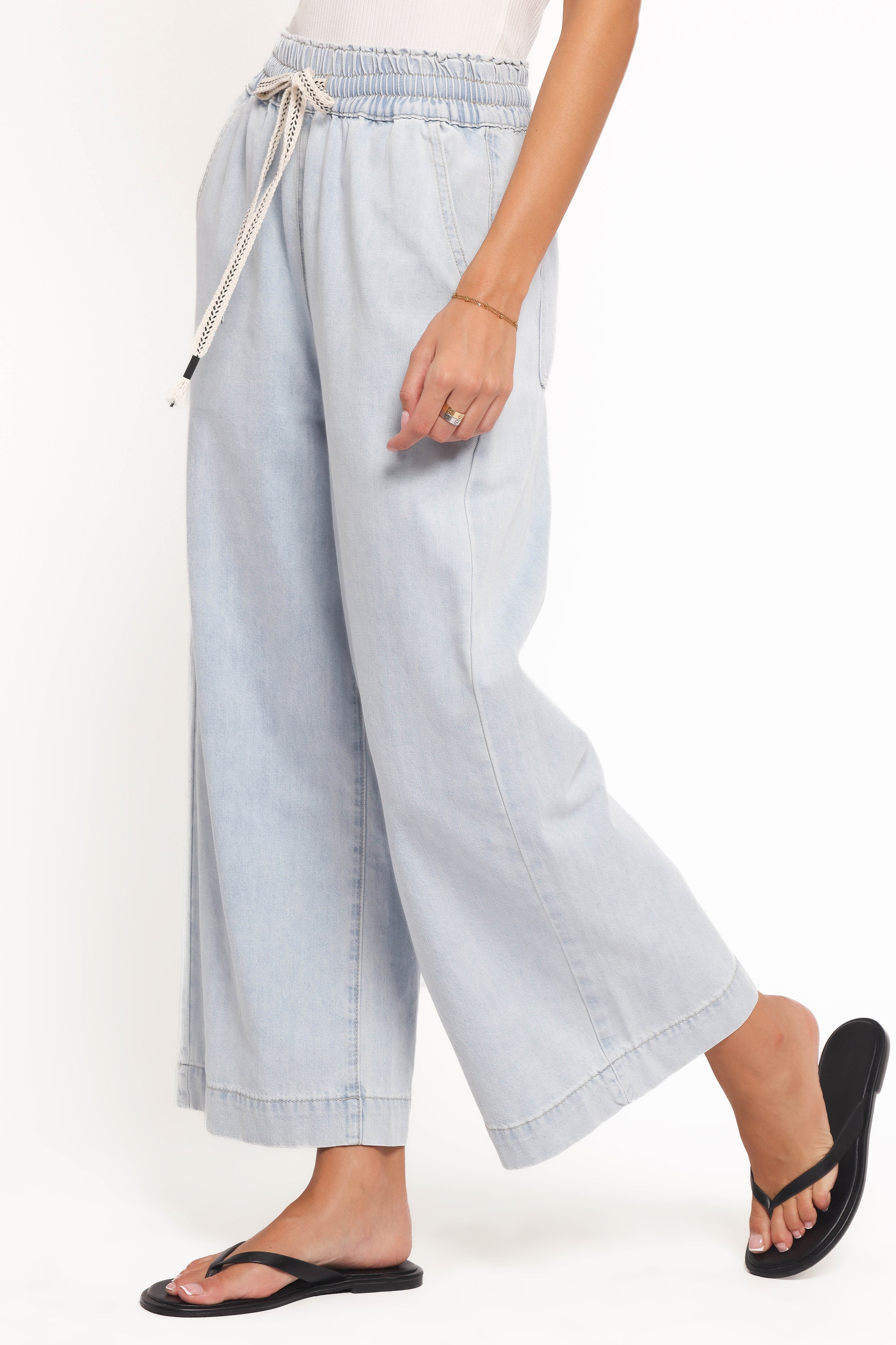 Jenni Wide Leg Pant Light Wash