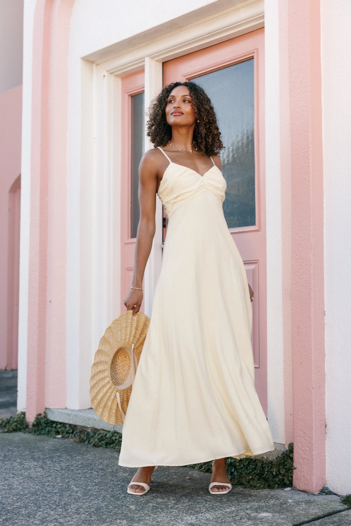 Maddie Maxi Dress Butter Yellow