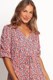 Kelda Dress Blue Ditsy Floral