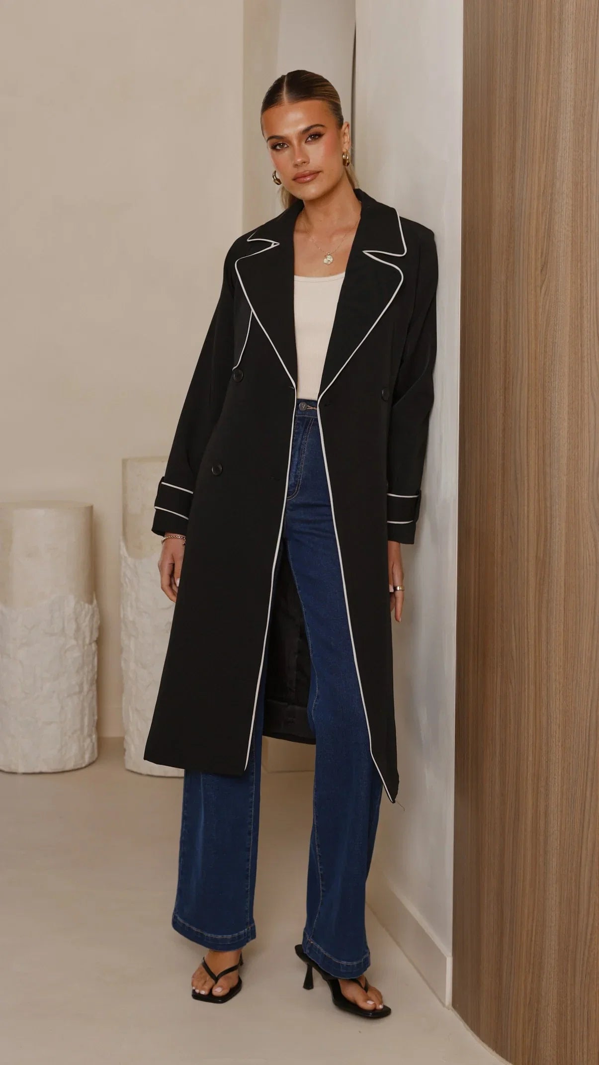 Blanca Trench Coat Black