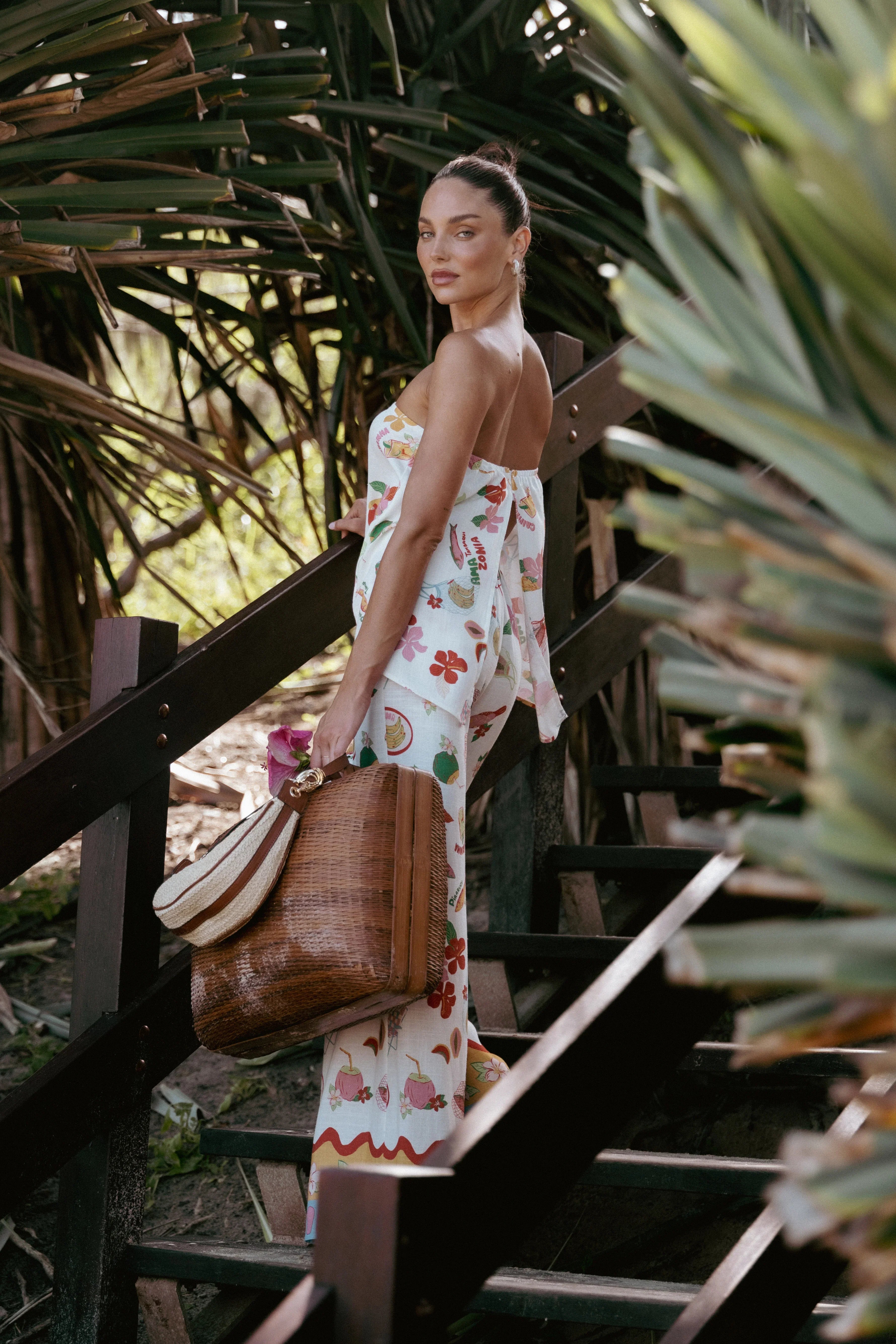 Sui Strapless Top Alfresco