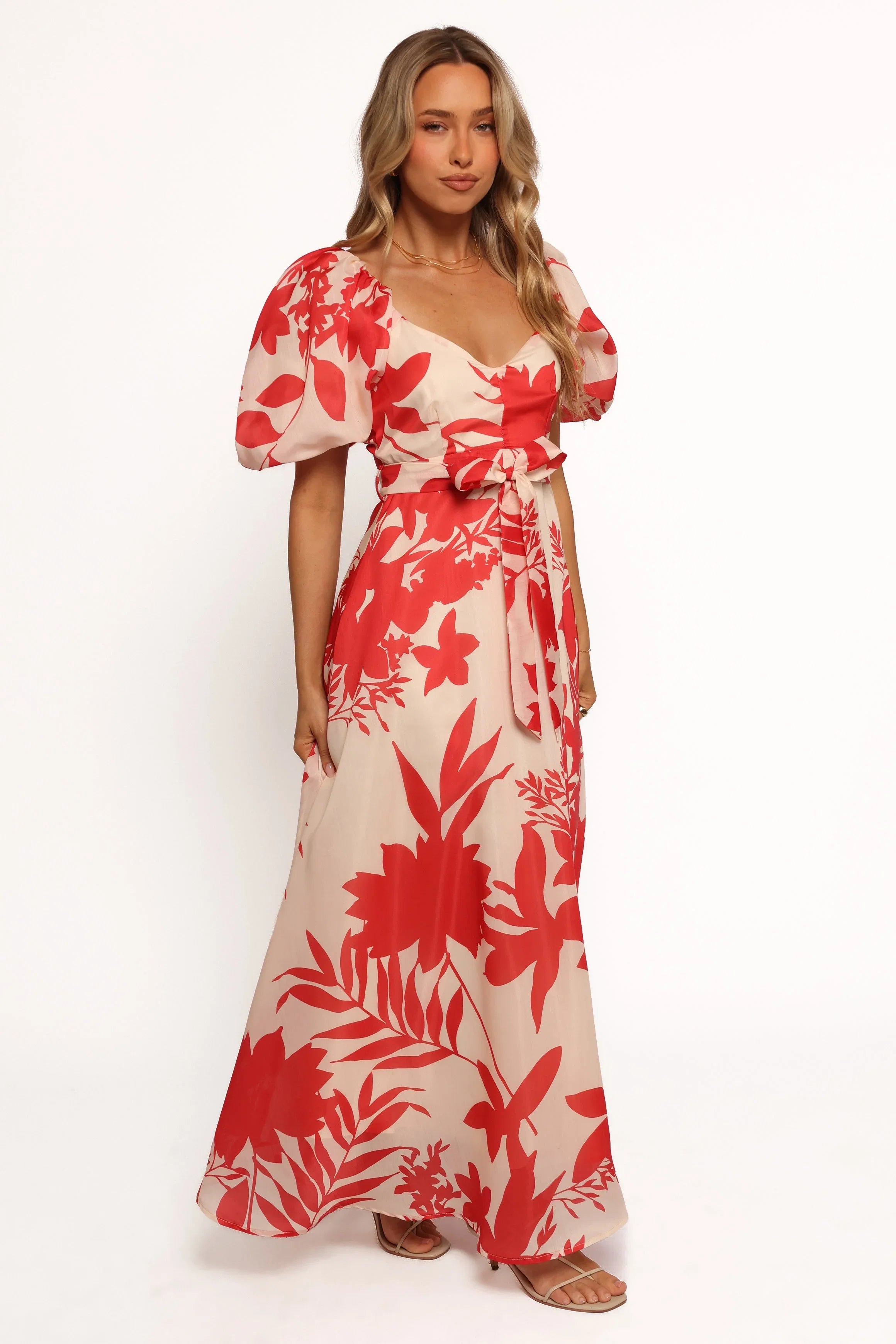 Ellery Midi Dress Red Floral