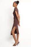 Lioren Midi Dress Brown