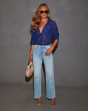 Gwen Floral Lace Button Down Shirt