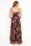 Naver Maxi Dress Black Floral