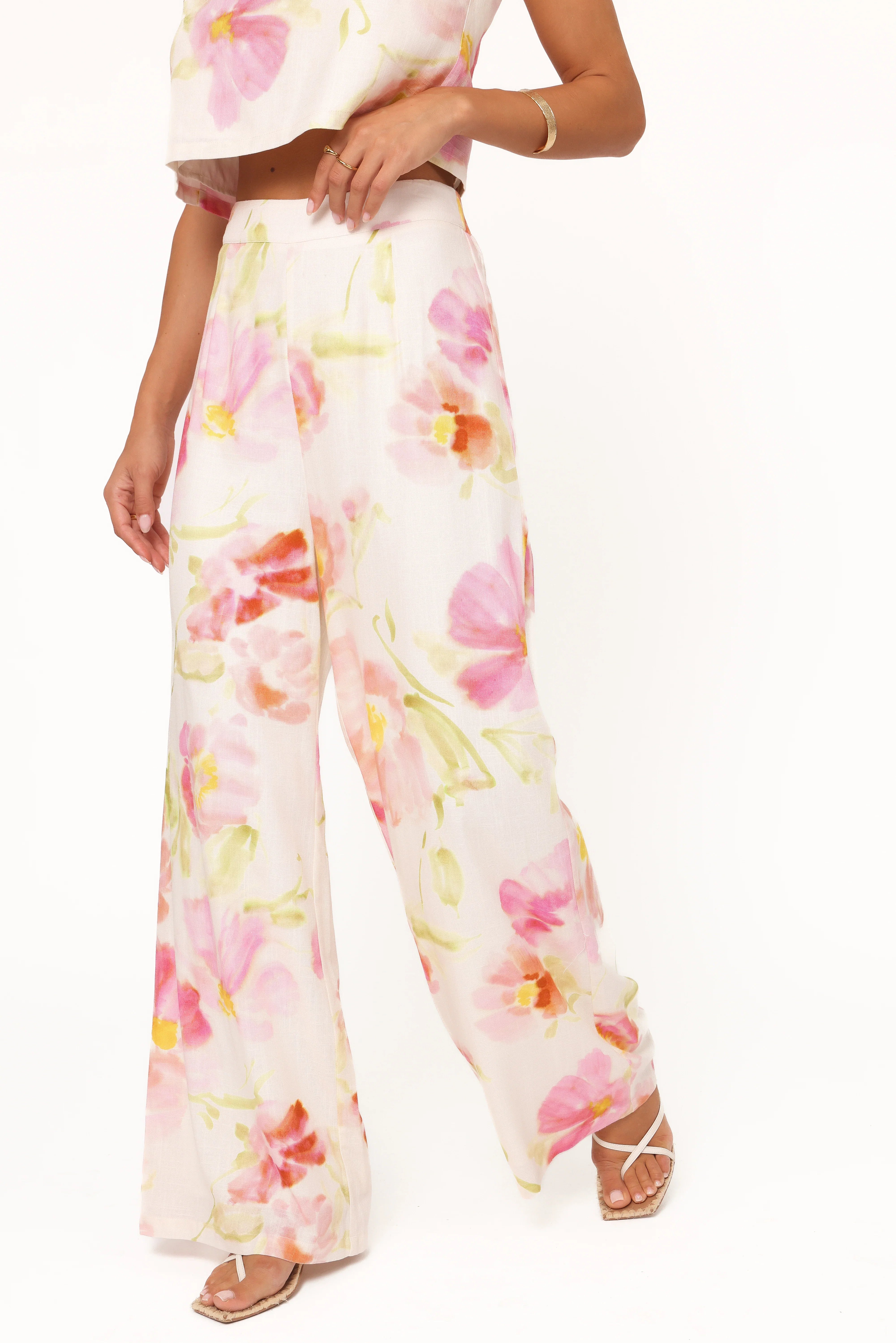 Devlin Pant Pink Garden Floral