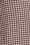 Queenie Midi Dress Brown Gingham