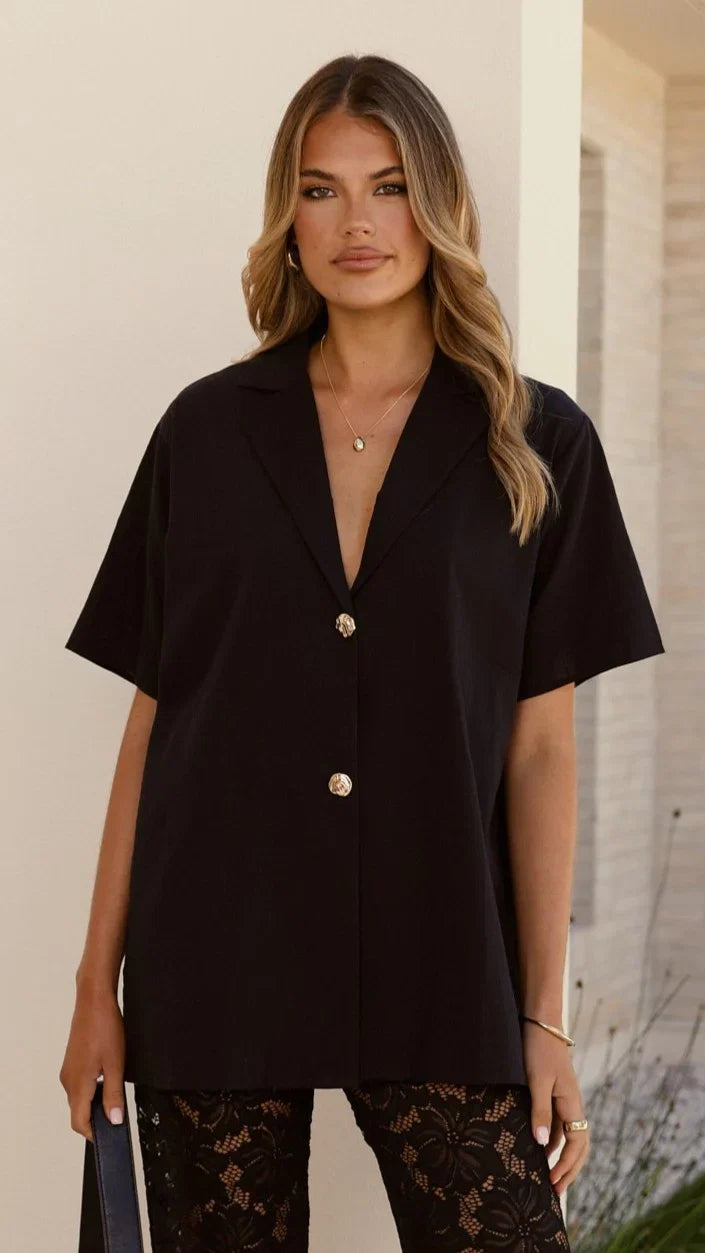 Azura Shirt And Pants Set Black