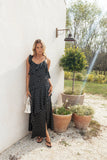 Adelina Maxi Dress Black Polka Dot