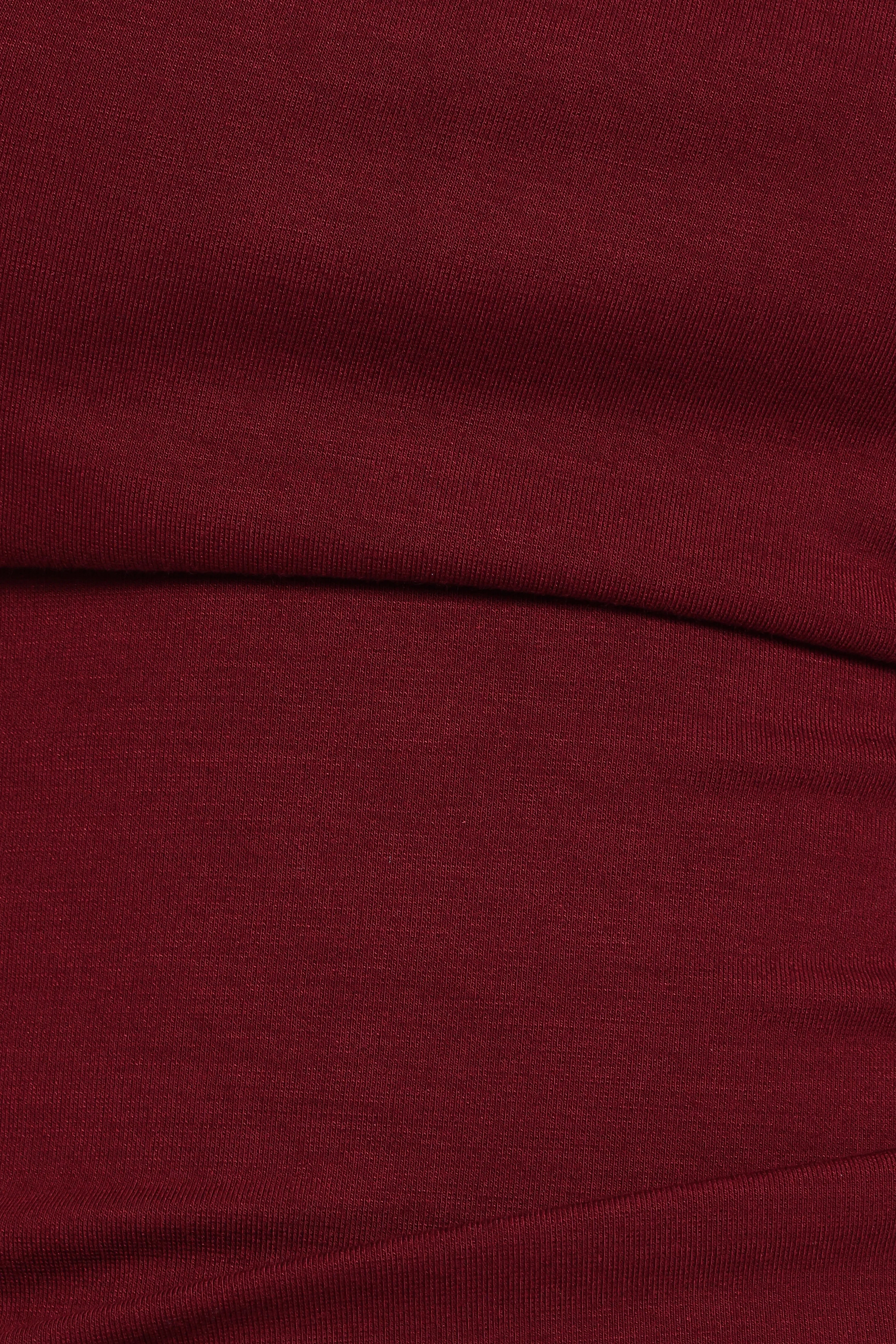 Darina Off Shoulder Top Bordeaux