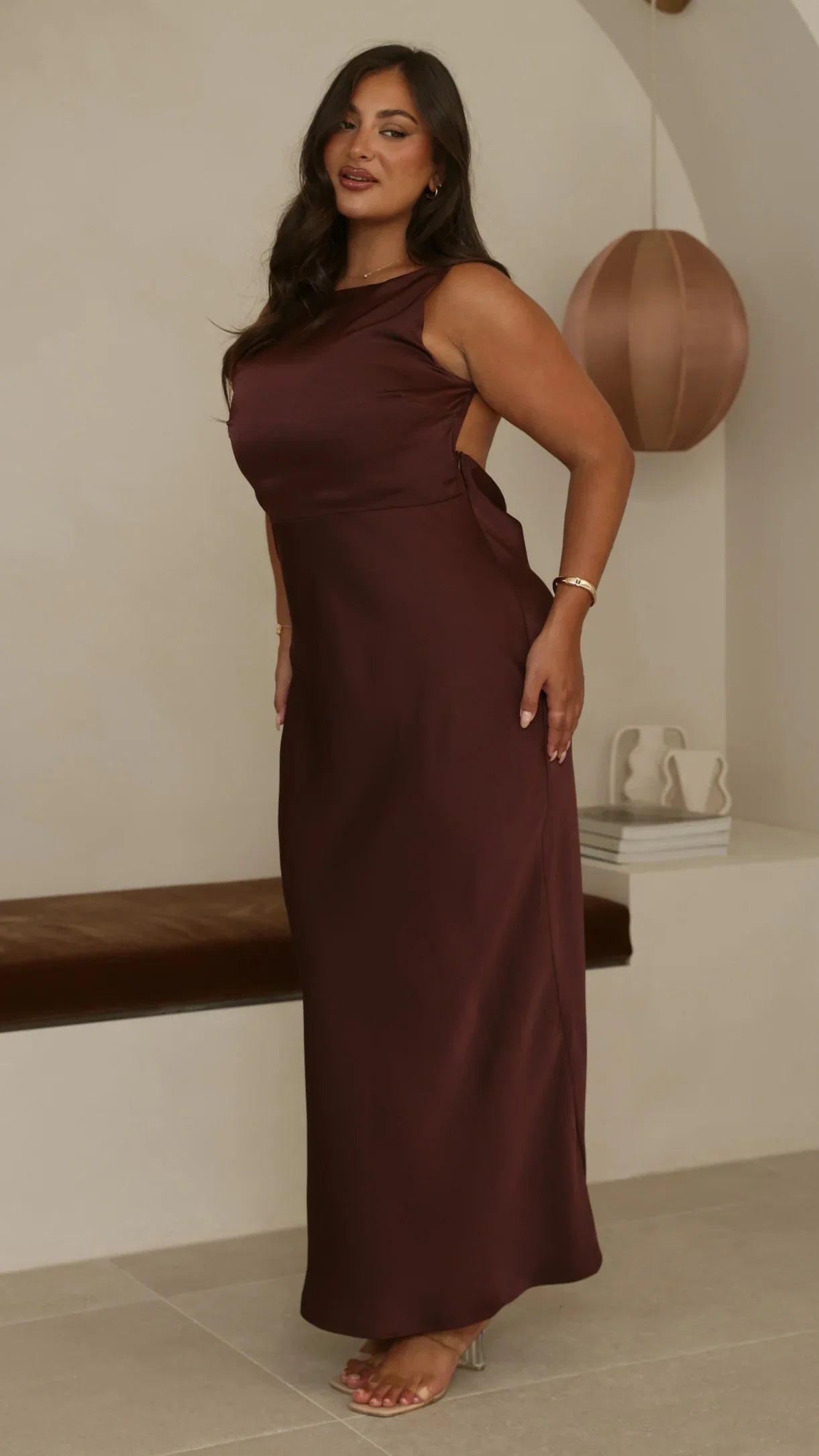Sia Maxi Dress Chocolate