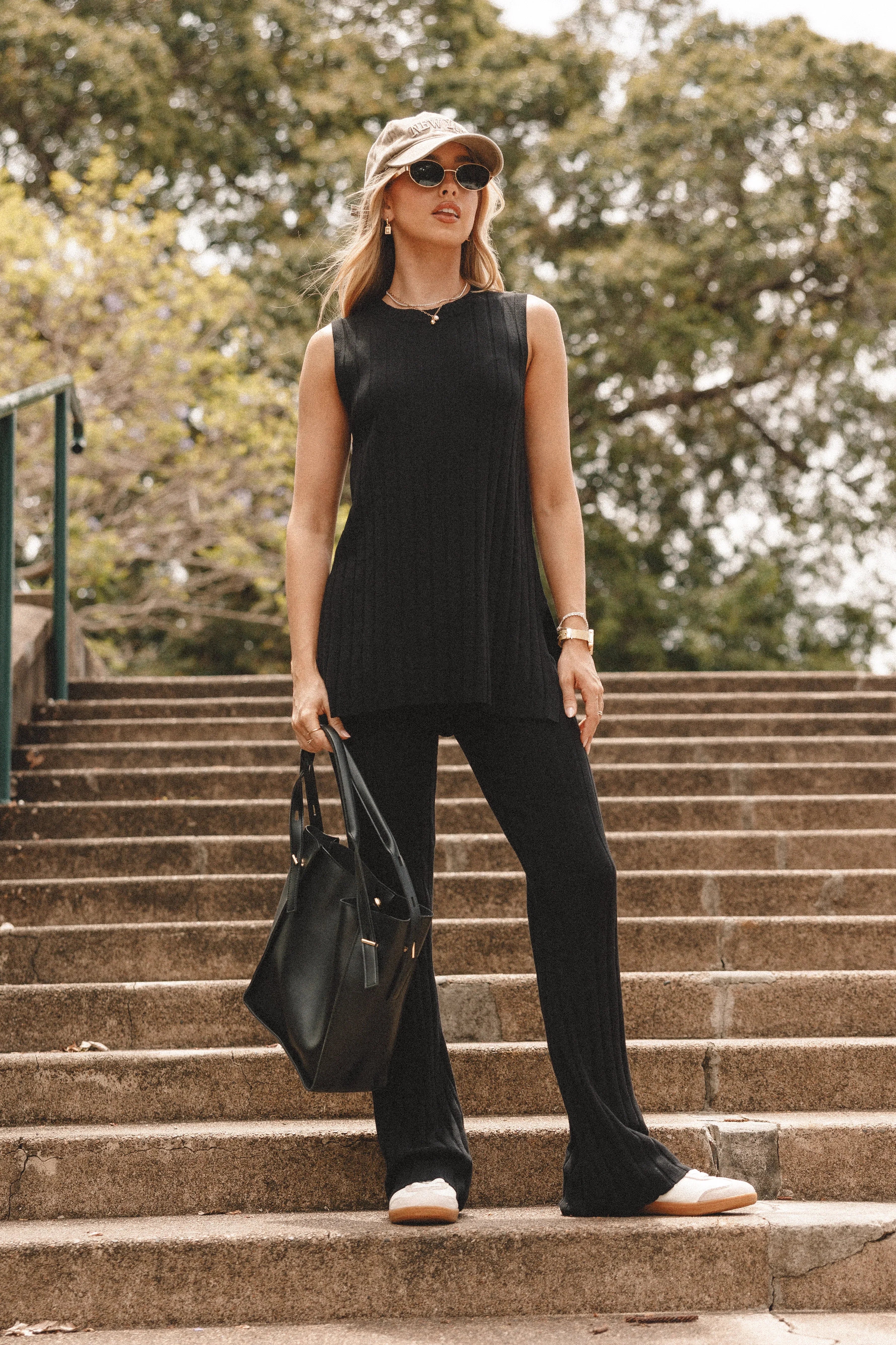 Silvie Knitted Set Black
