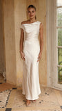 Auria Off Shoulder Maxi Dress Champagne