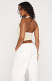 Different Wave Halter Top Lemon