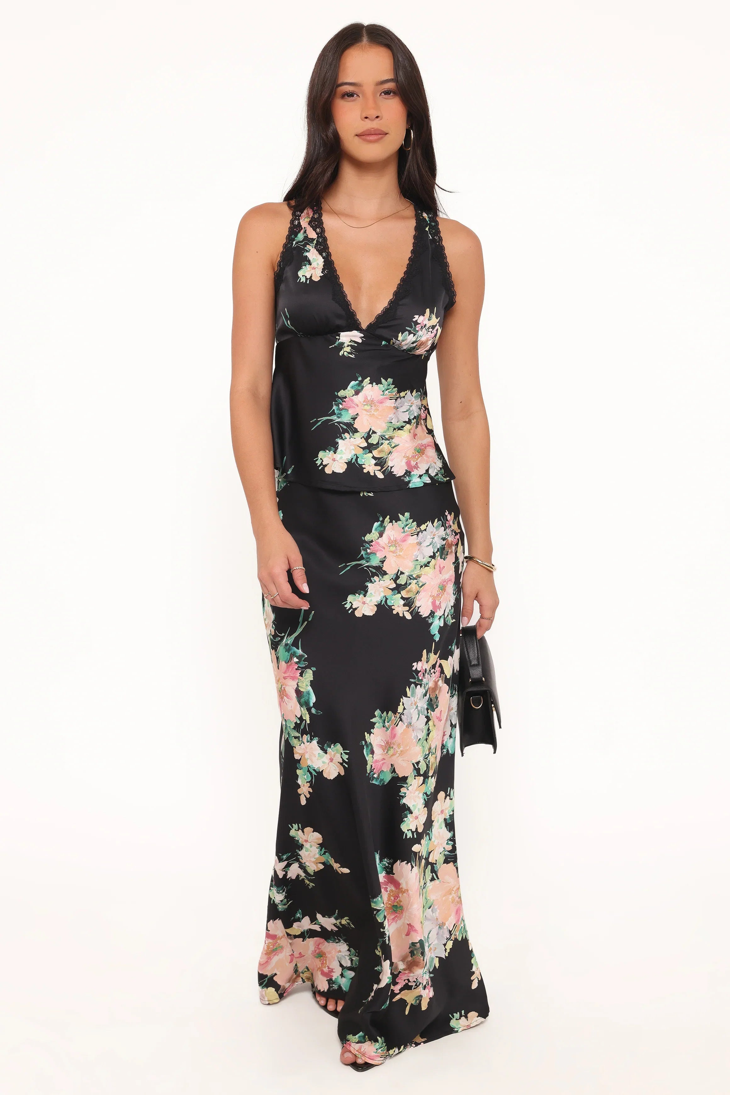 Velman Skirt Black Floral