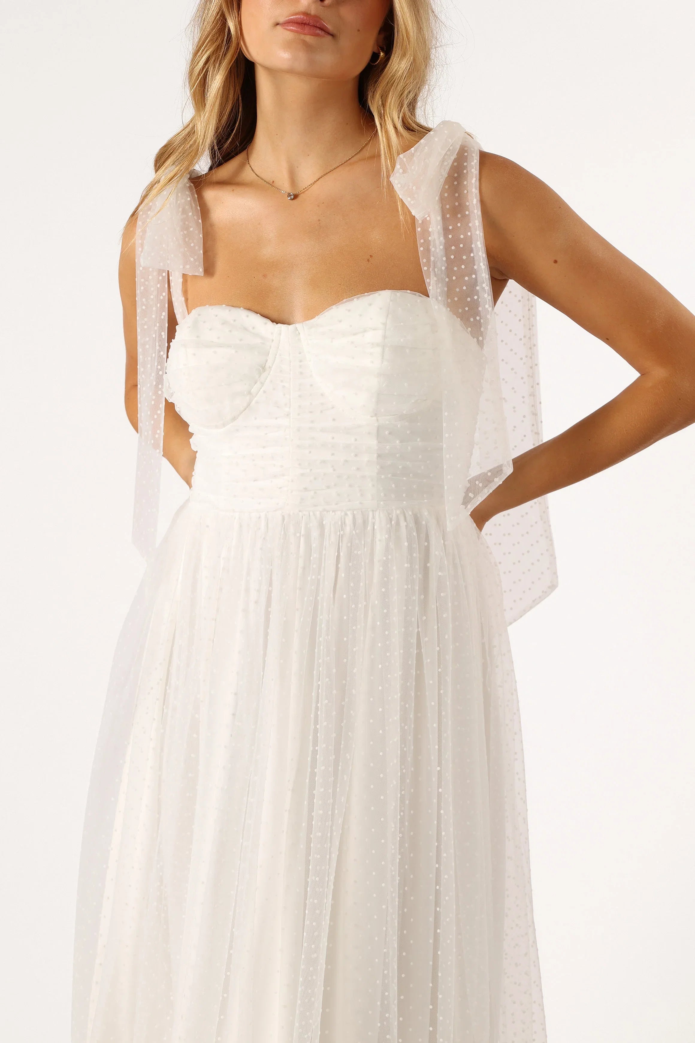 Floret Midi Dress Off White