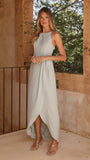 Genevieve Boat Neck Maxi Dress Sage
