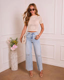 Petal Era Floral Open Knit Top