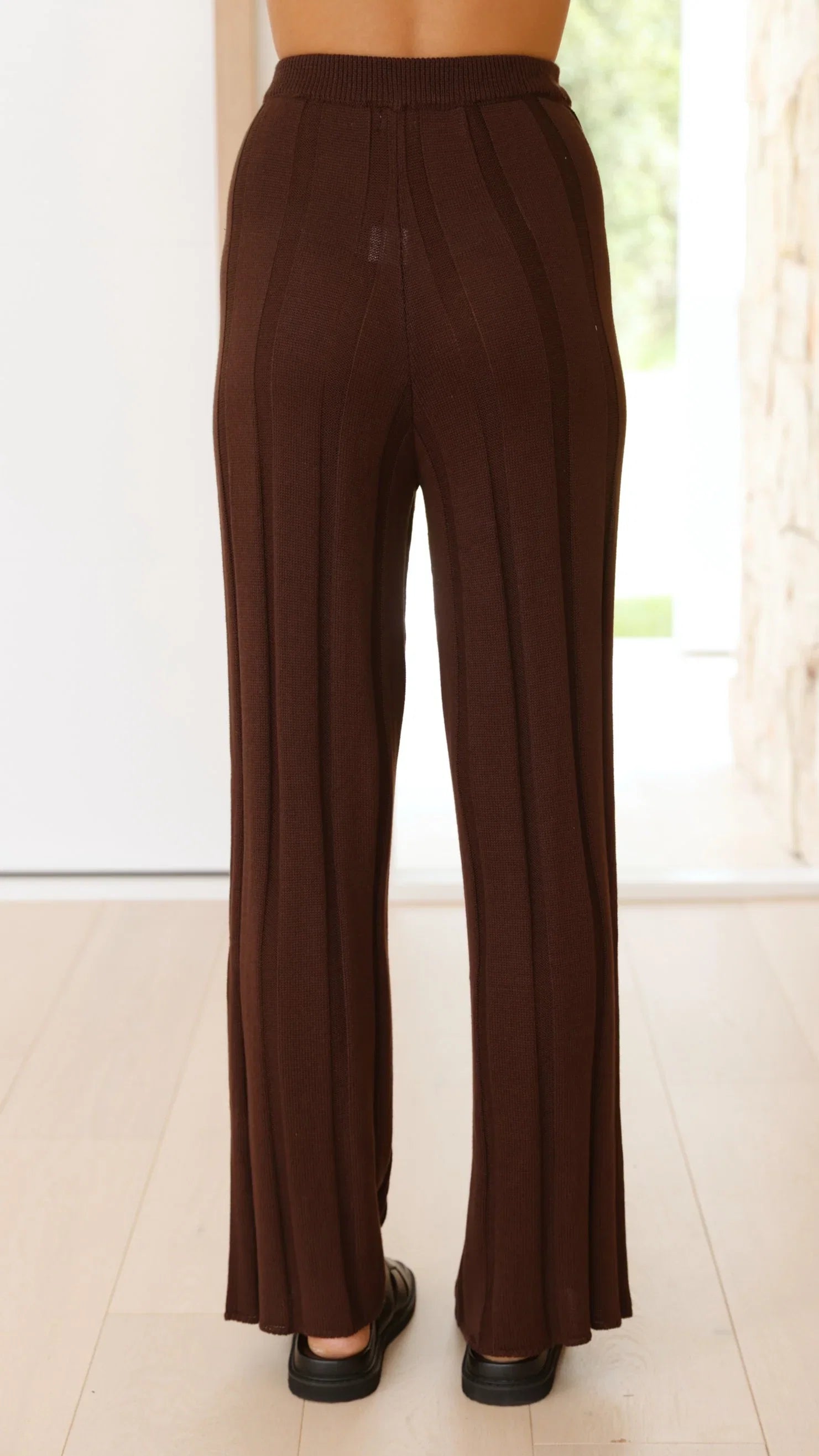Bayu Knit Pants Brown