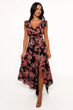 Aldo Maxi Dress Black Floral