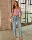 Polished Romance Bust Tie Lace Top