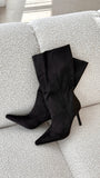Nour Boots Black Suede