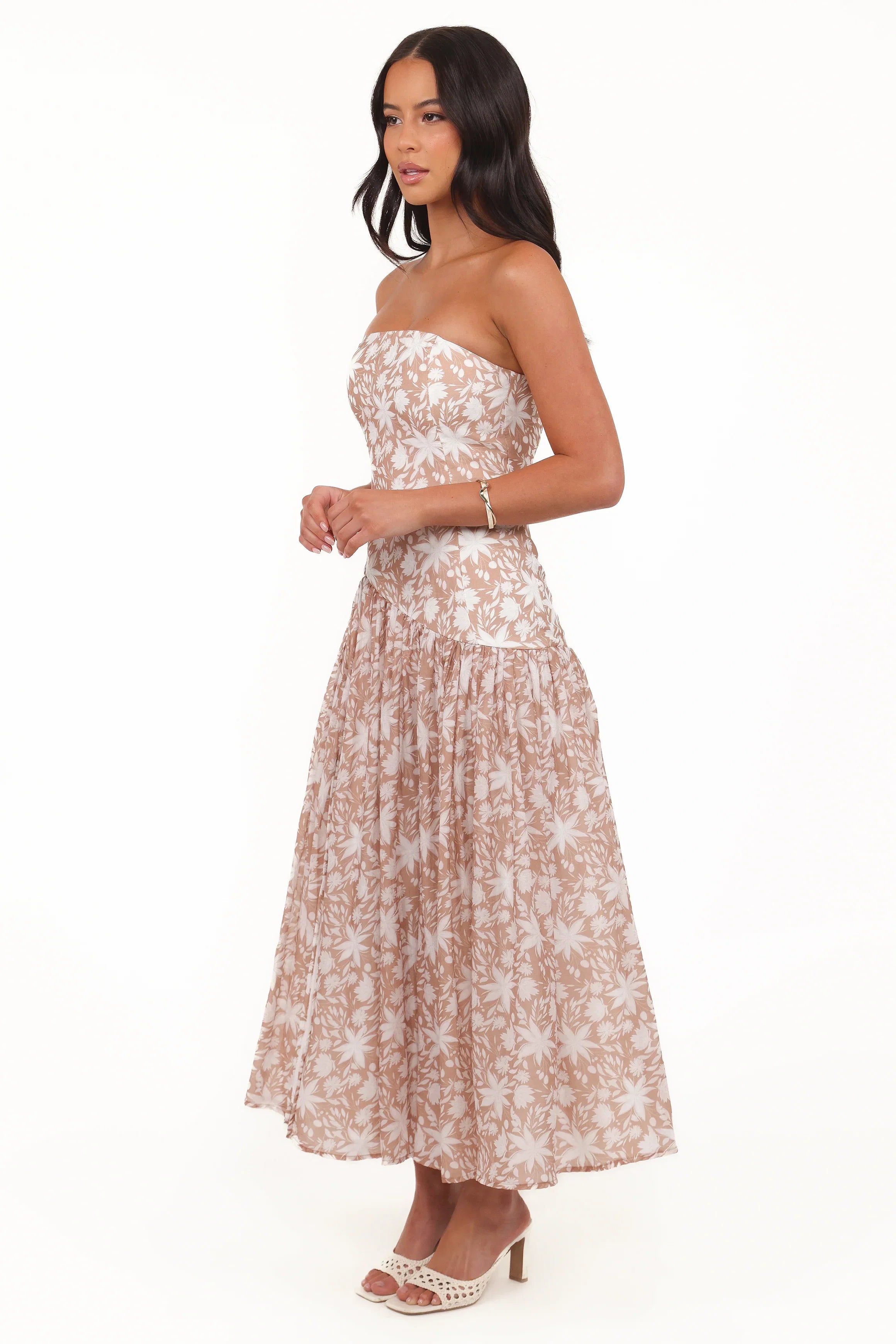 Nyx Strapless Maxi Dress Mocha