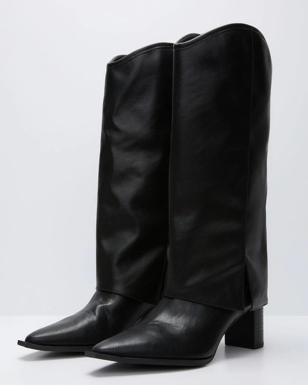 Brunelle Leather Foldover Boots