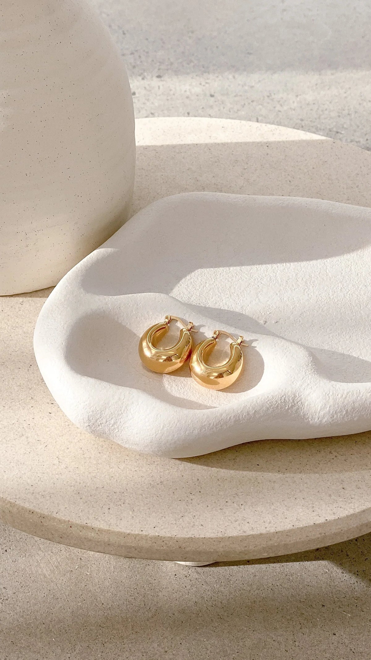 Forte Hoop Earrings Gold
