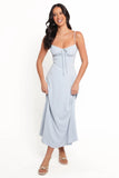 Nadina Midi Dress Soft Blue