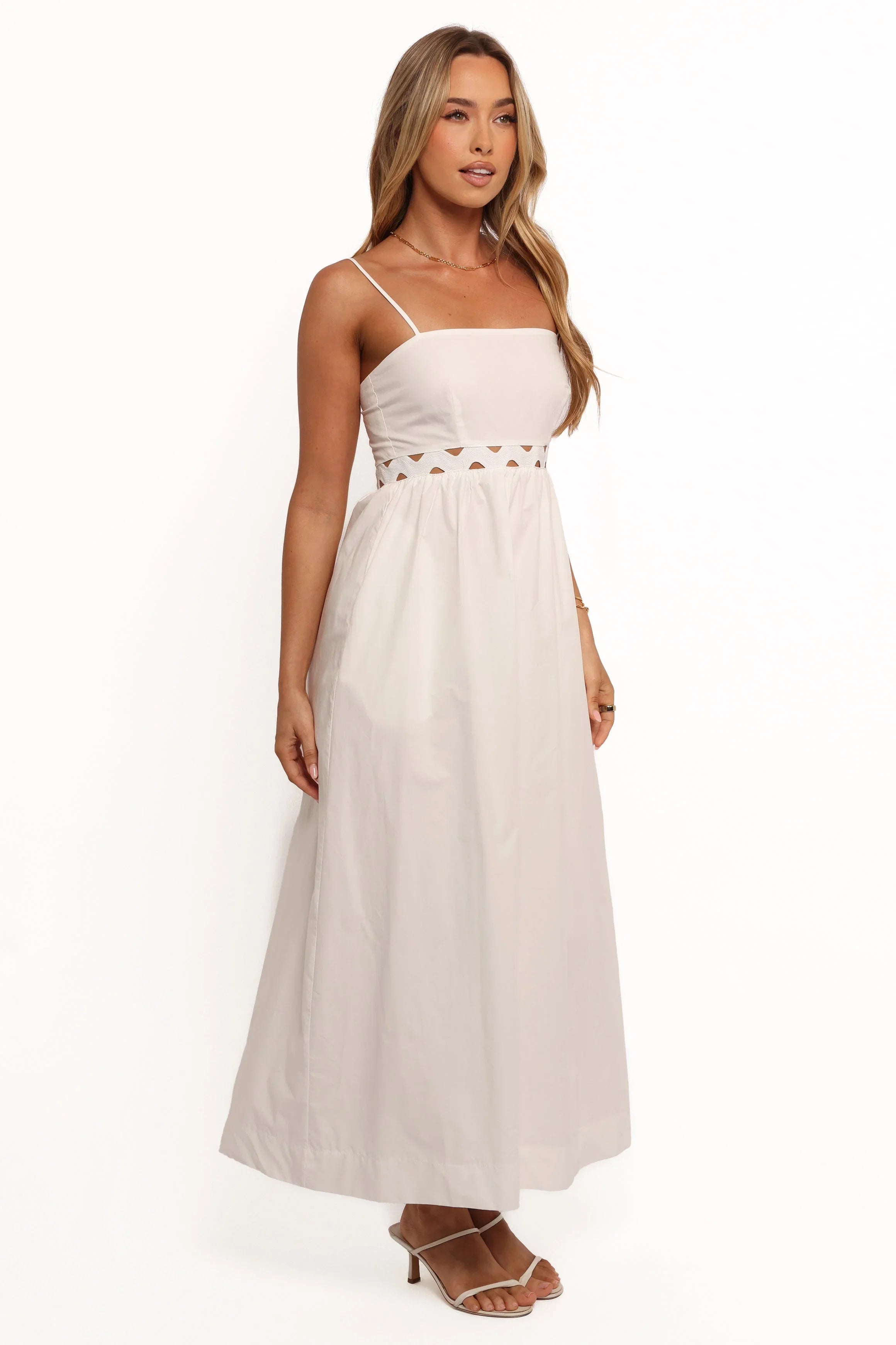 Angelus Midi Dress White