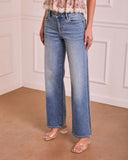 Tisla Super Stretch Mid Rise Straight Leg Jeans