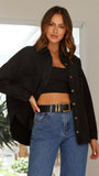 Ensley Denim Jacket Black Denim