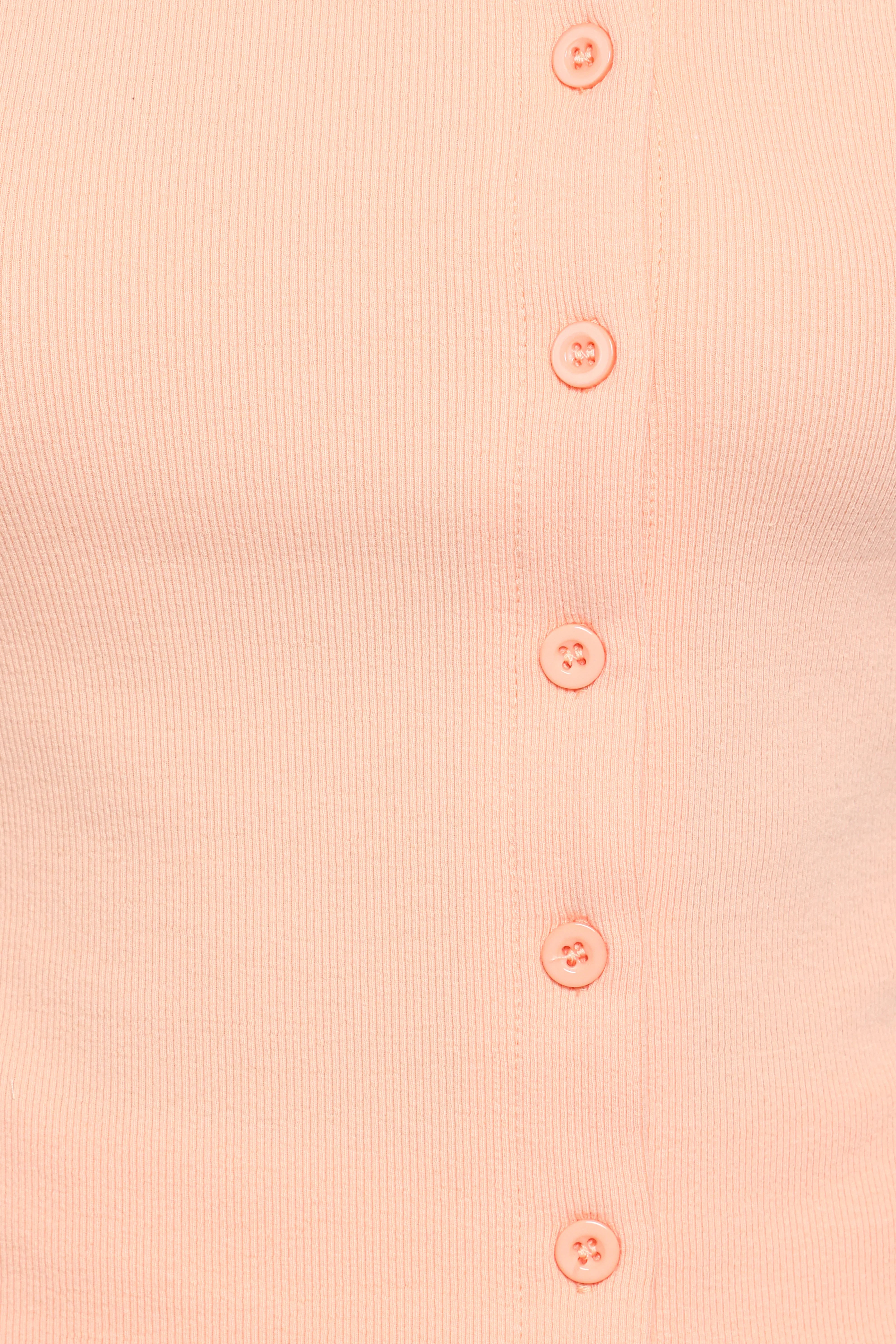 Tatum Asymmetrical Knit Top Coral