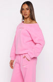Vol 1 Off Shoulder Sweater Bubblegum