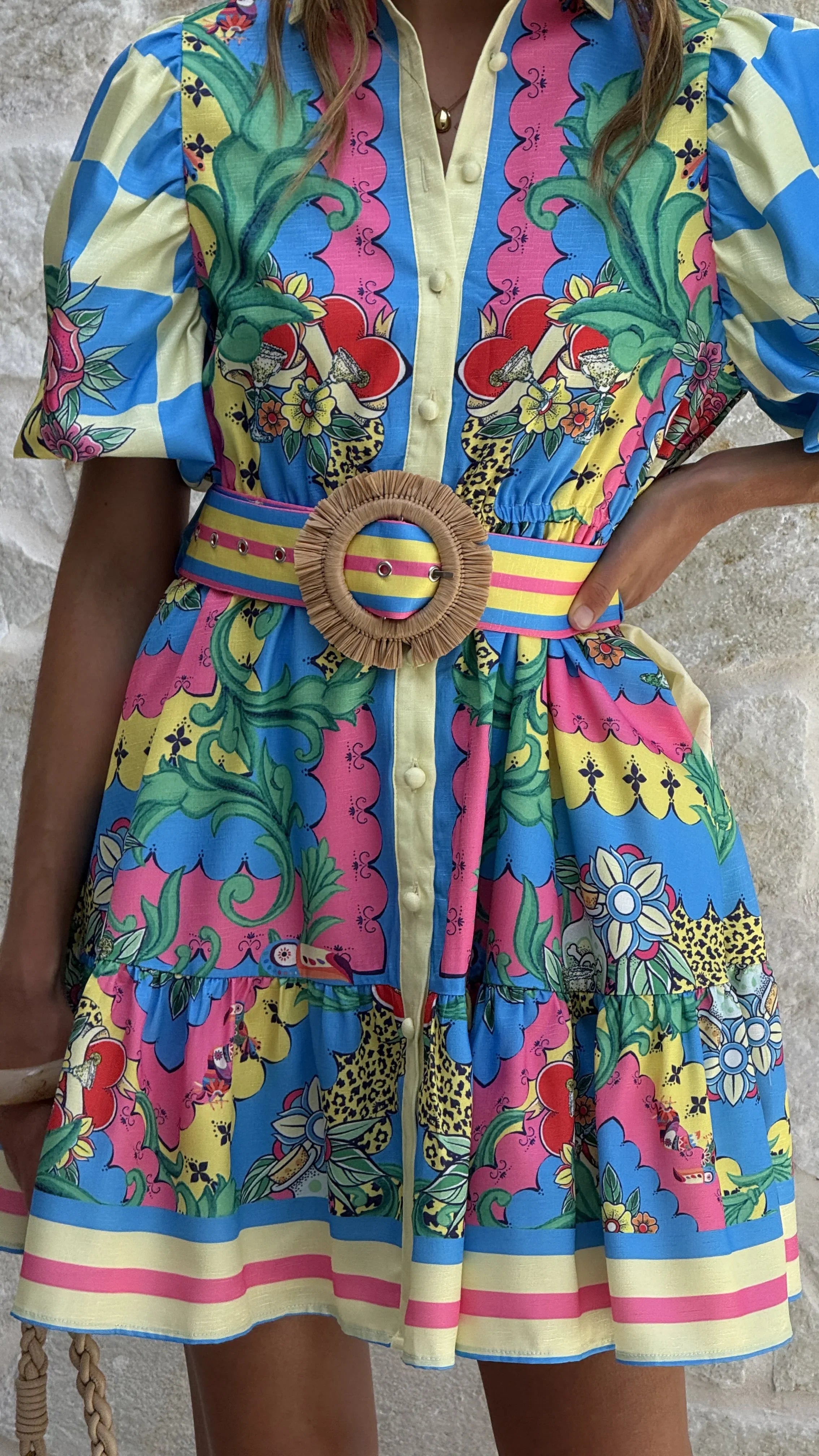 Celene Mini Dress Tropical Rio