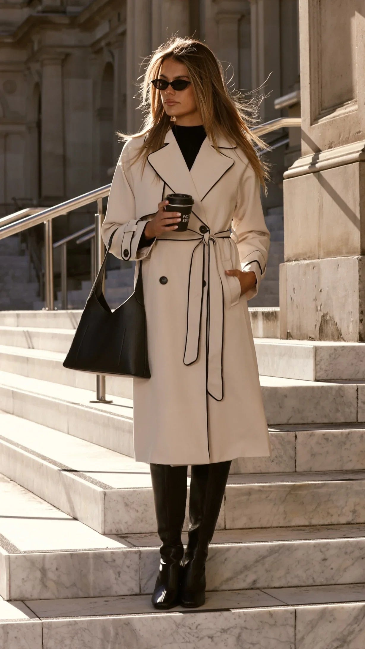 Blanca Trench Coat Beige