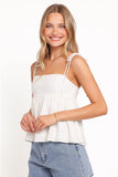 Zephyra Baby Doll Top White