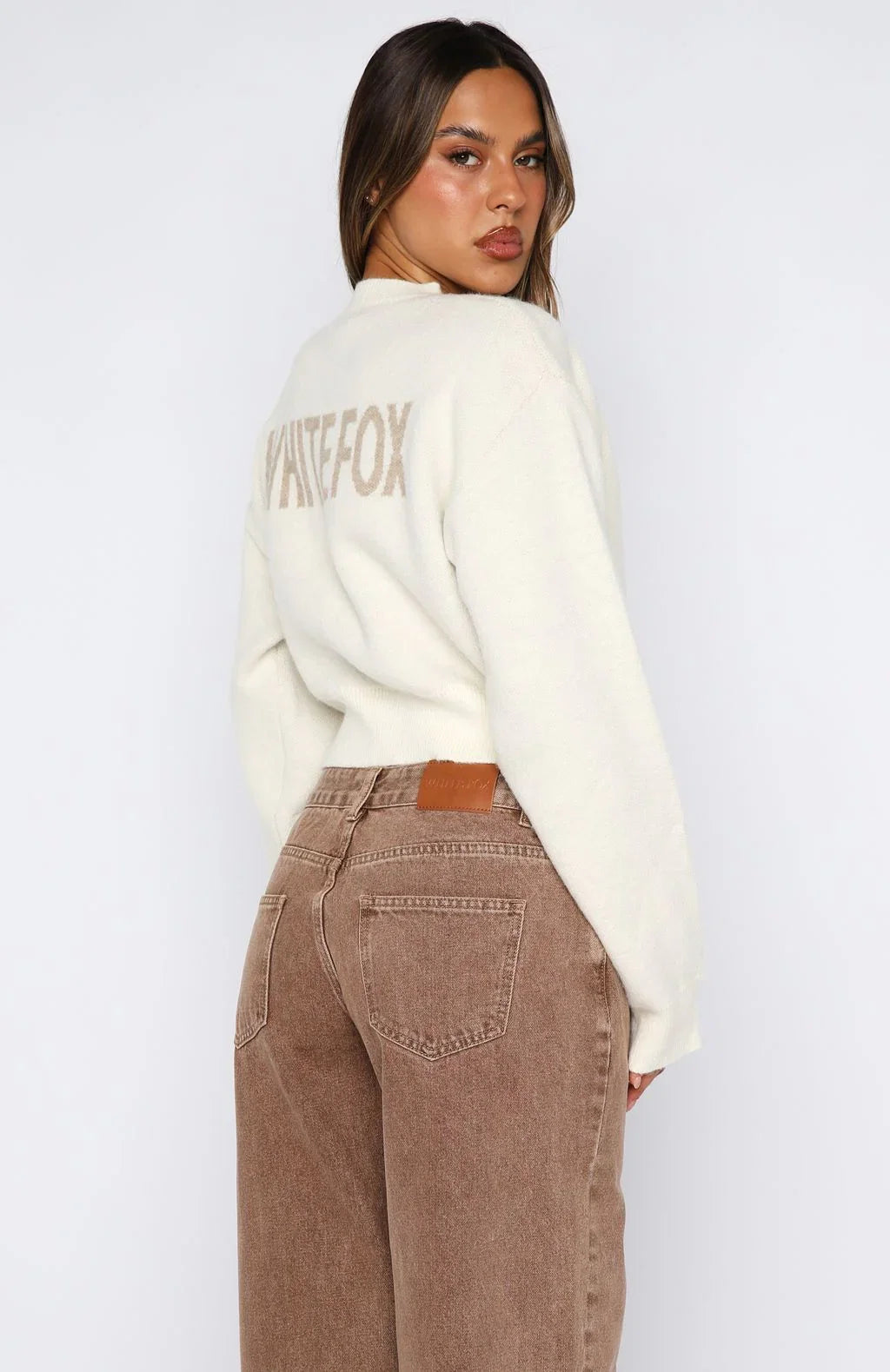Cant Help Falling Knit Sweater White