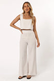 Windsor Top White Stripe