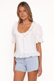 Anouk Button Through Top White