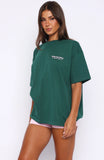 Outfit Of The Day Oversized Tee Forest Green