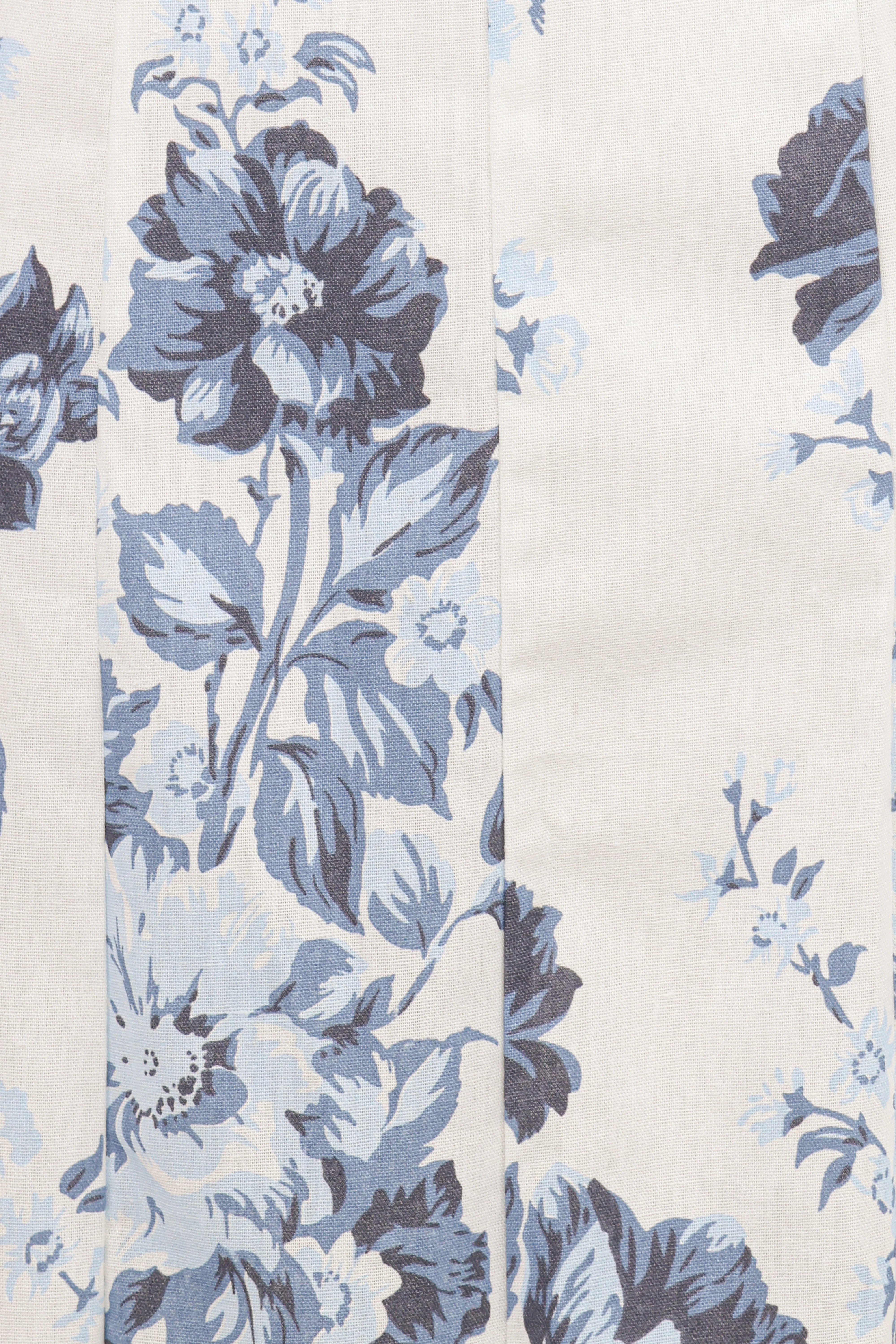 Tamira Strapless Midi Dress Blue Floral