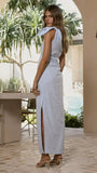 Nahilla One Shoulder Maxi Dress Baby Blue