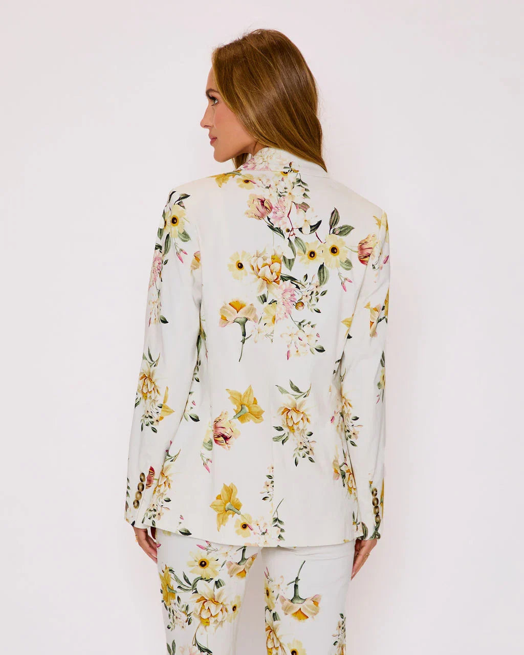 Honey Morning Floral Print Blazer